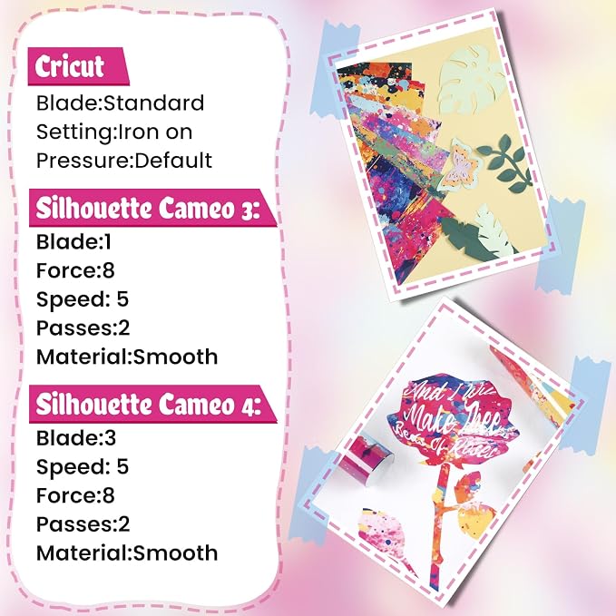 HTVRONT Splatter Heat Transfer Vinyl, 10 Sheets 12"x10" Paint Splatter HTV |
