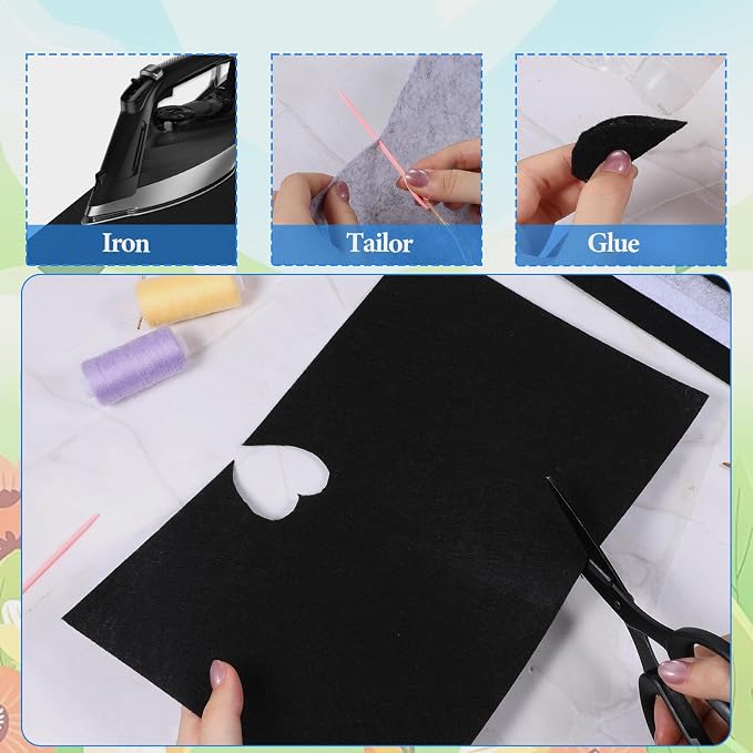 12 Pcs Felt Sheets