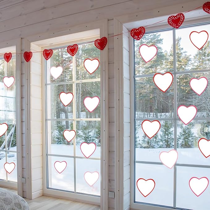 90 Pieces Heart Cutouts Paper Hearts Heart Shape Cards 5.5 Inches Large