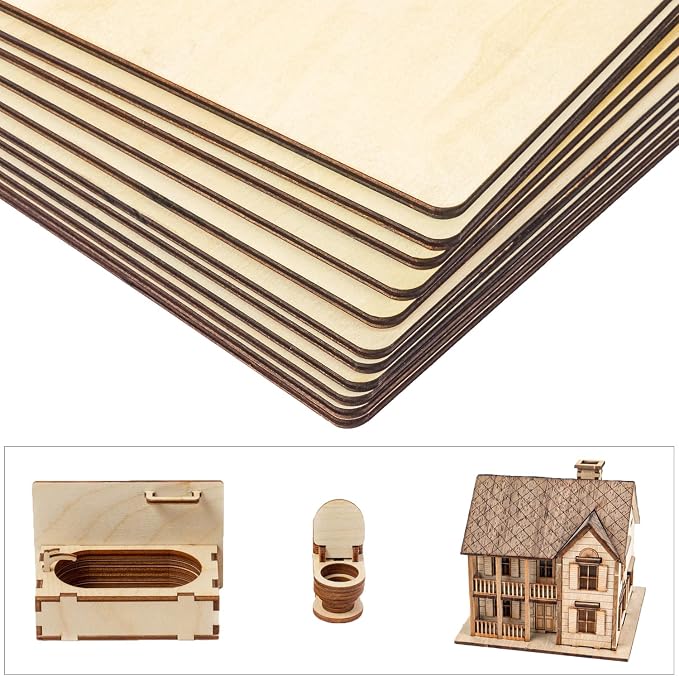 12 Pack Unfinished Plywood Sheets