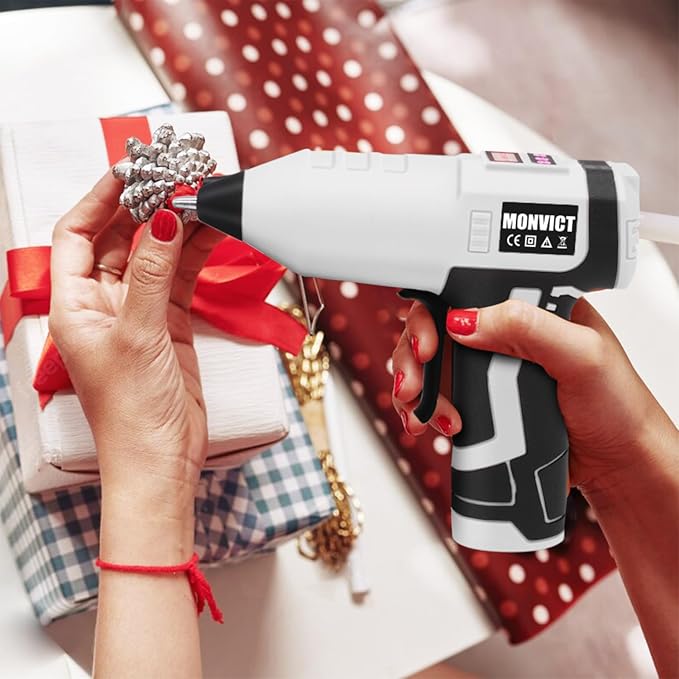 MONVICT Cordless Digital Display Hot Glue Gun