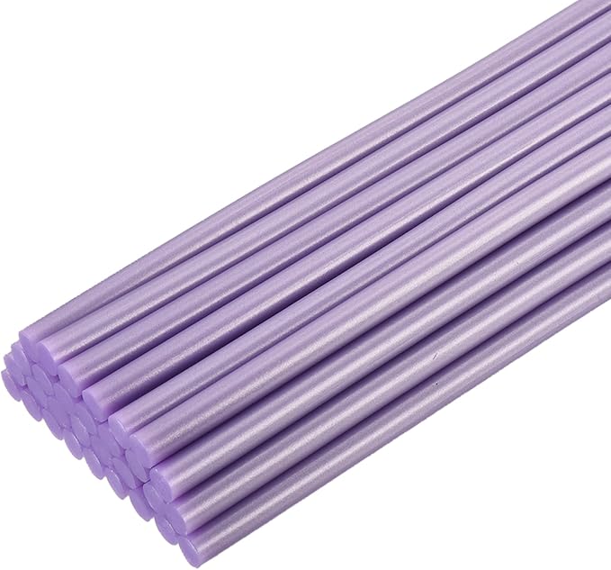 uxcell 30pcs Full Size Hot Glue Gun Sticks 8-inch x 0.27-inch High Sticky Small