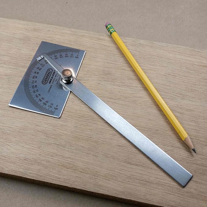 General Tools Angle Protractor #17 Stainless Steel Square Head + General Tools