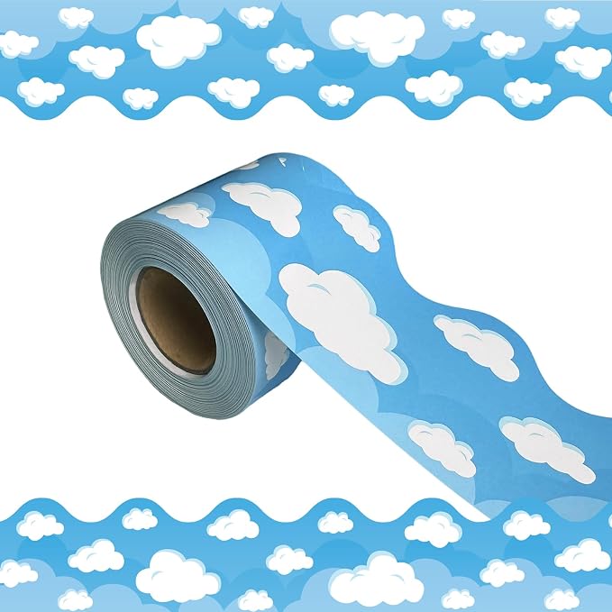 69 Ft Bulletin Board Borders, Straight Rolled Border Trim