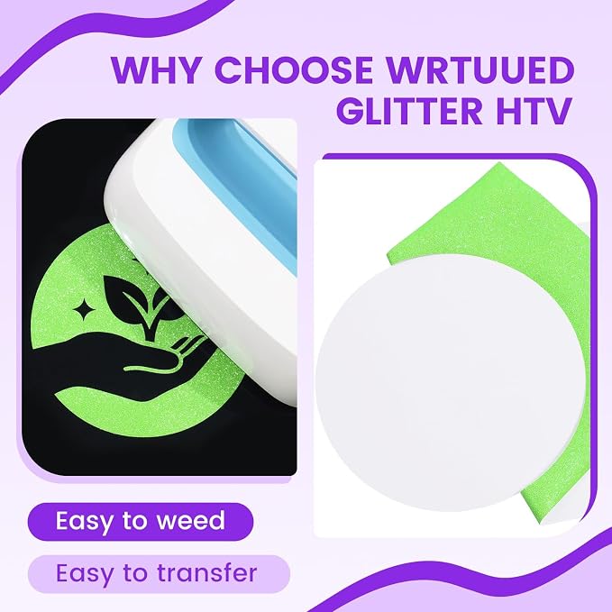 Green Glitter HTV Heat Transfer Vinyl