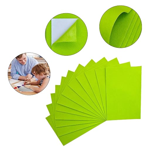 Jtnohx Self Adhesive Felt Sheets, 12 Pieces Felt Fabric