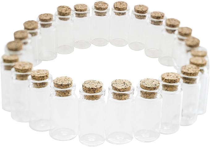 Super Z Outlet Mini Clear Glass Jars Bottles