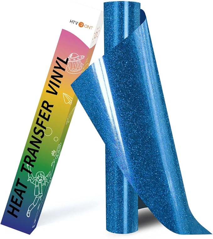 HTVRONT Glitter HTV Heat Transfer Vinyl Roll