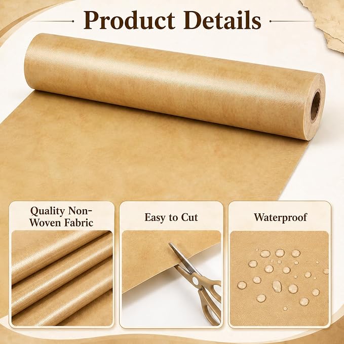 Vintage Parchment Bulletin Board Roll Non-Woven Fabric Poster | Back to School