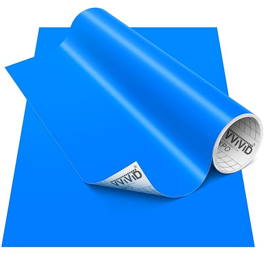 VViViD DECO65 Matte Pastel Azure Blue Permanent Adhesive Craft Vinyl