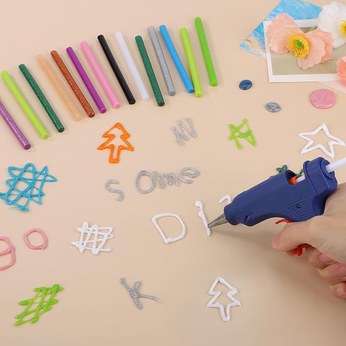 Gartful 120pcs Colored Glue Sticks