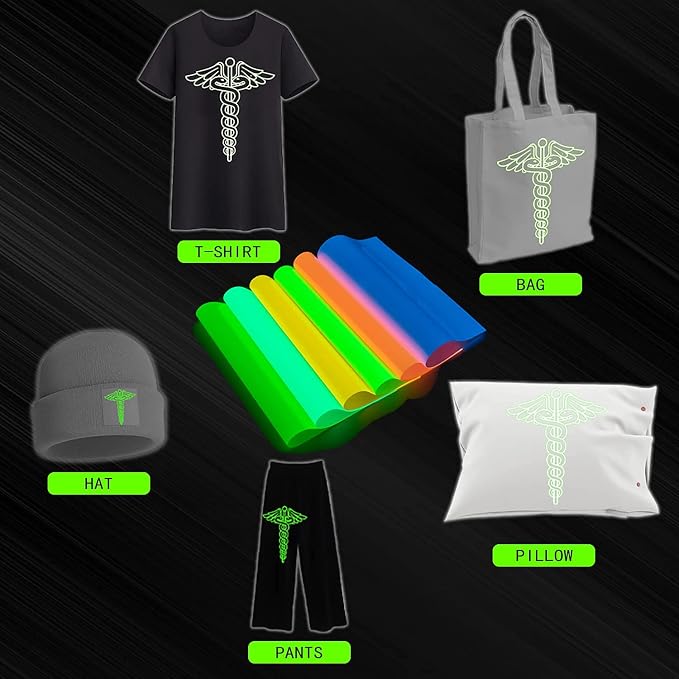 Glow in The Dark Heat Transfer Vinyl