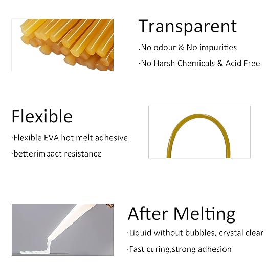 pson 40Pcs 10.6 x 0.27 Inch Hot Glue Sticks