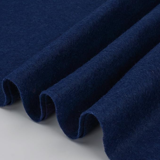 Navy Fabric Sheet 36" X 36", 1.4mm Thick Large Soft Durable Flexible Craft Felt