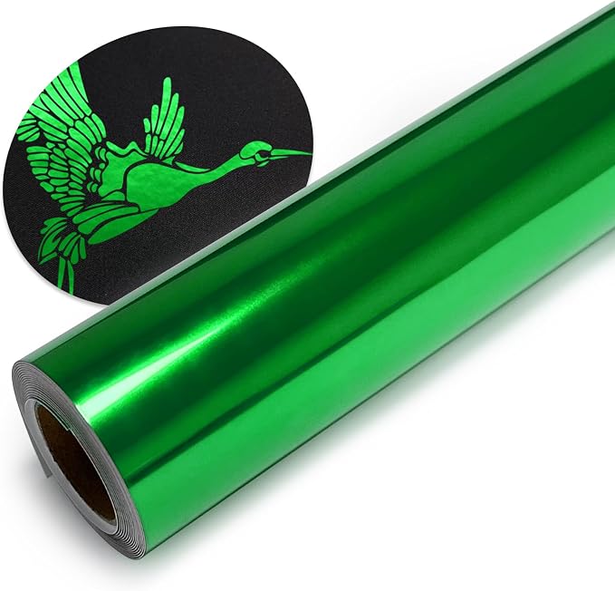 Green Metallic Heat Transfer Vinyl Roll
