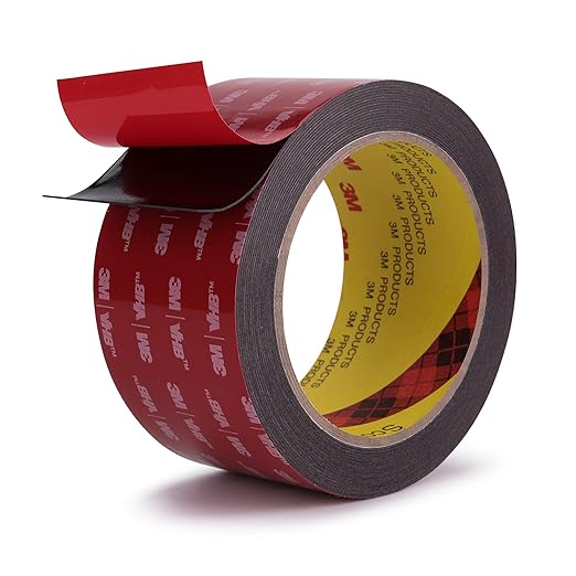 3M Double Sided Tape, Heavy Duty, 2” x 18Ft, Waterproof Foam Mounting Tape