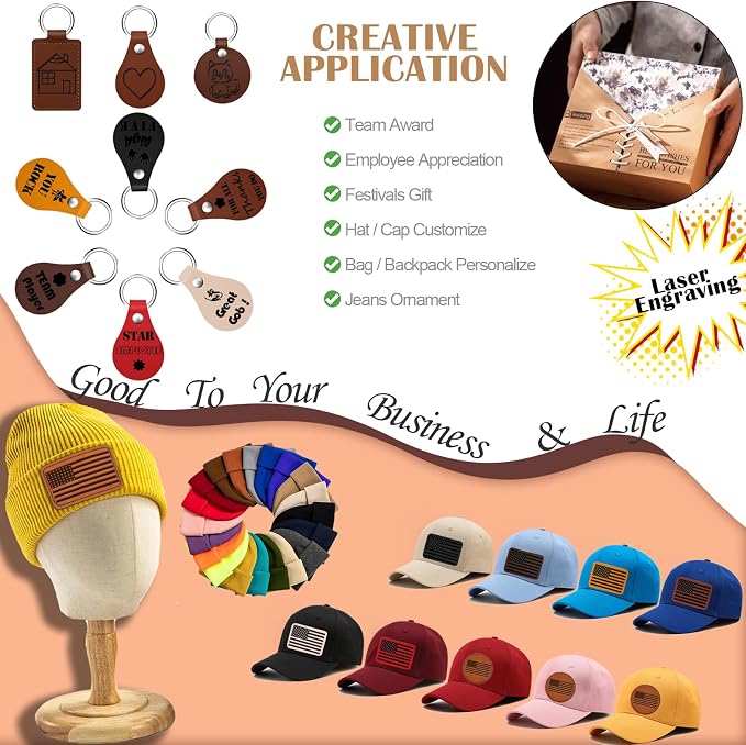 60 Pcs Lasable Engravable Blanks