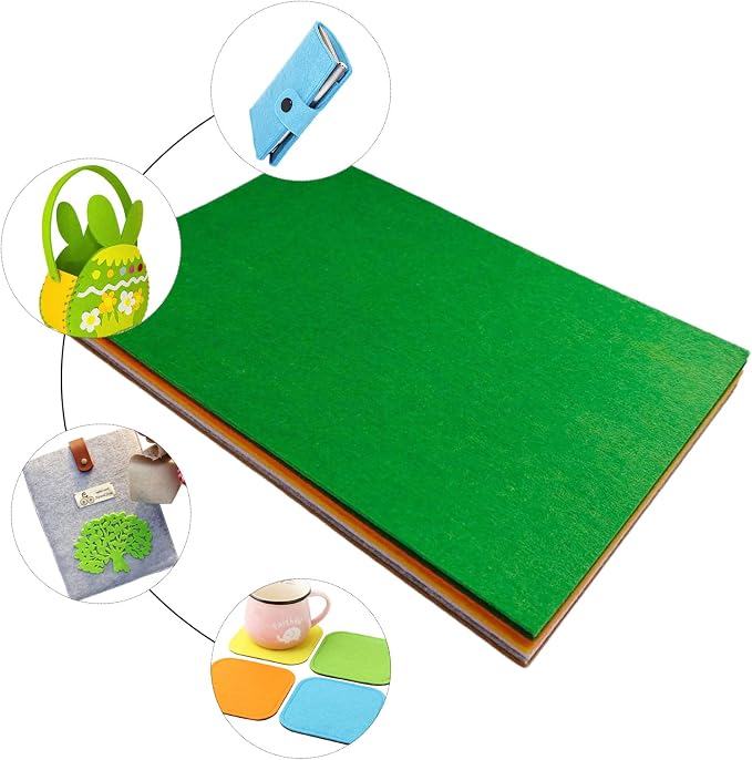 Jtnohx Stiff Felt, 2mm Thick Felt Sheets
