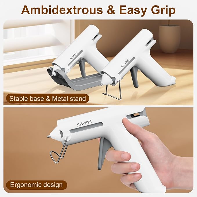 Cordless Hot Glue Gun and 20 Sticks Set, Fast Preheating, Mini Size | 2200mAh