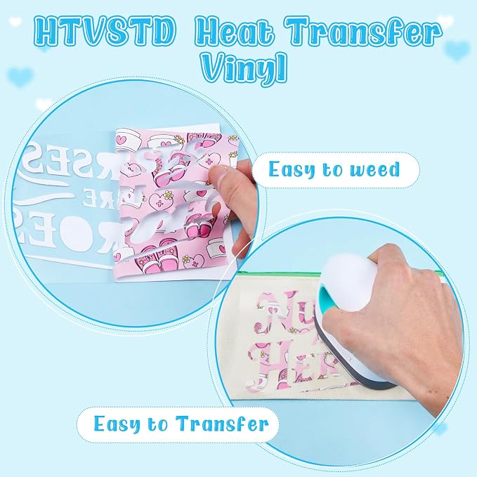 HTVSTD Nurse HTV Heat Transfer Vinyl 10 Sheets 12×10in Iron on Vinyl | Nurse