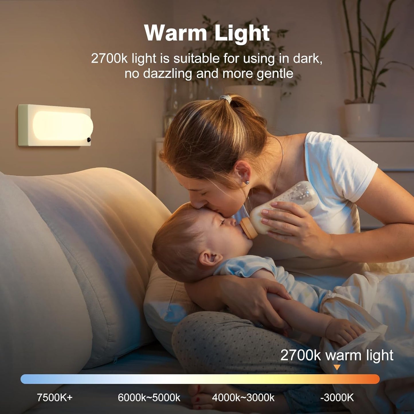 Under Cabinet Lighting, USB-C Rechargeable 2700K Dimmer LED Battery Operated Under Counter Lights Stick On Magnetic Wireless Closet Lights for Desk, Stairs, Wardrobe, Wine Cabinet