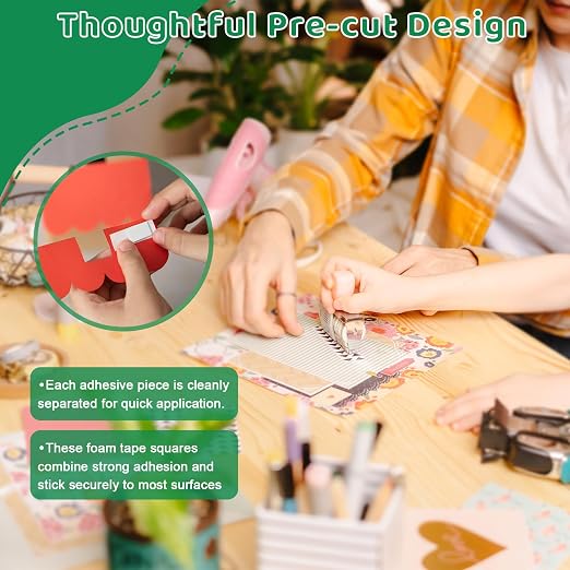 5 Roll Double Sided Foam Tape for Crafts