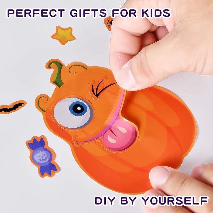 56 Sheets Halloween Pumpkin Stickers