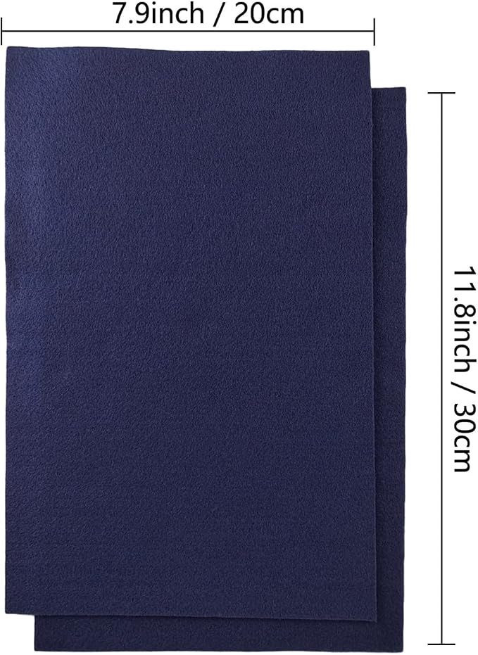 Jtnohx Color Felt, Soft Felt Sheets, 1.4mm Thick 8"x12" Handicraft Felt Fabrics