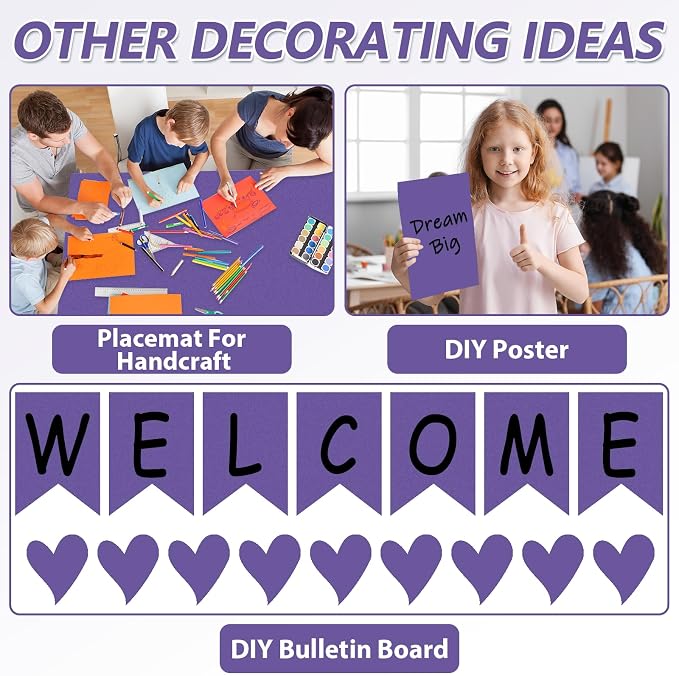 Ultra Purple Bulletin Board Paper Roll Purple Bulletin Board Background Paper