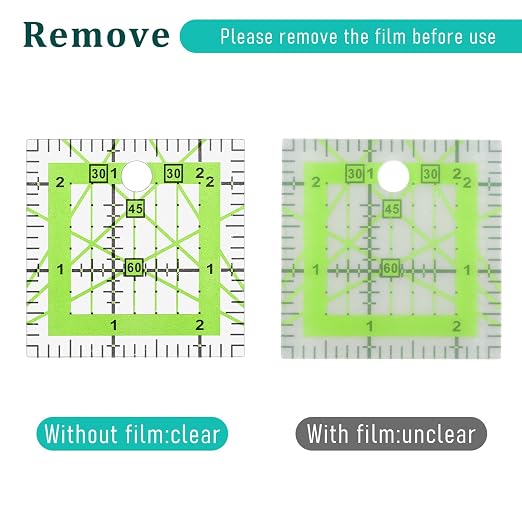 Quilting Rulers, 5 Square Quilting Templates