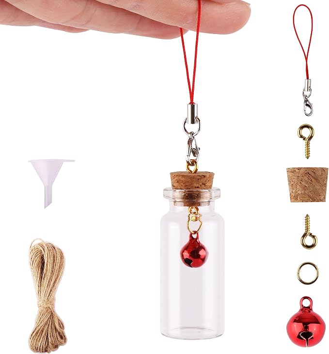MaxMau 25pcs Small Glass Bottles
