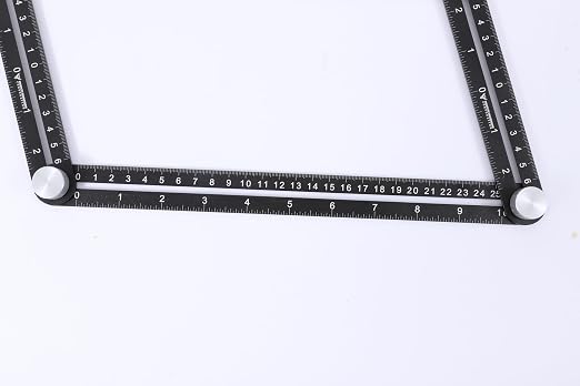 PEC Tools Professional Multi-Angle Measuring Ruler – Heavy Duty Metal Template