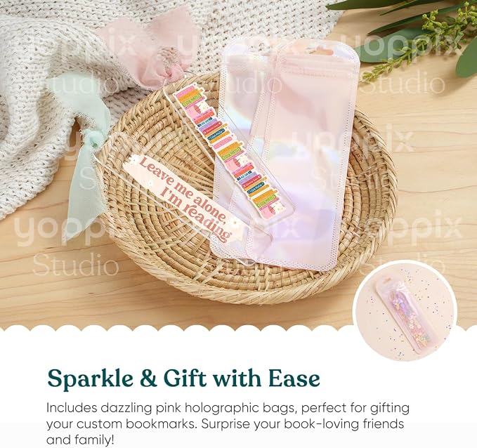 180 Pcs Acrylic Bookmark Blanks- 20 Set Bookmark Making Kit