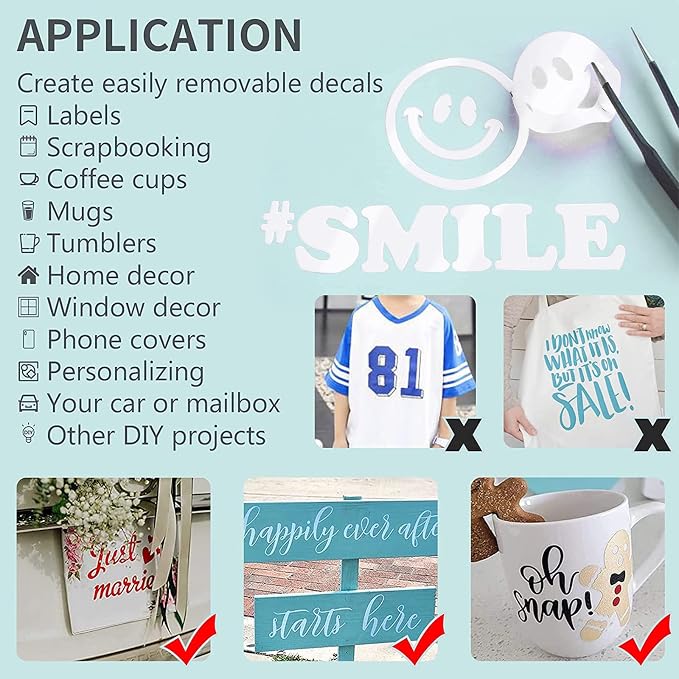 Lya Vinyl Glossy White Permanent Vinyl, Window & Home Decal