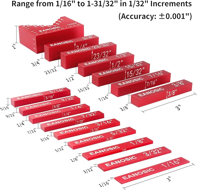 EANOSIC Setup Blocks Woodworking Tools