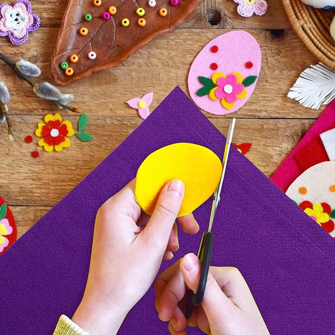 Jtnohx Color Felt, Soft Felt Sheets, 1.4mm Thick 8"x12" Handicraft Felt Fabrics