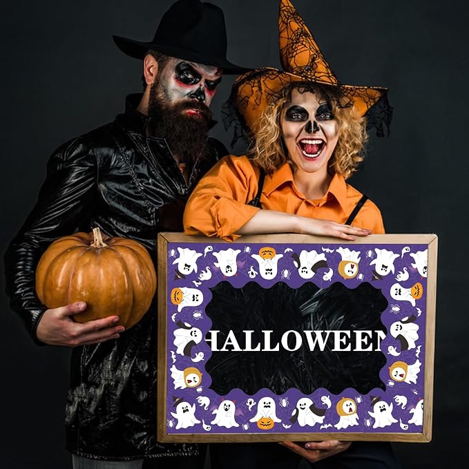 68.9 Feet Halloween Bulletin Board Borders，Scalloped Borders Bulletin Board