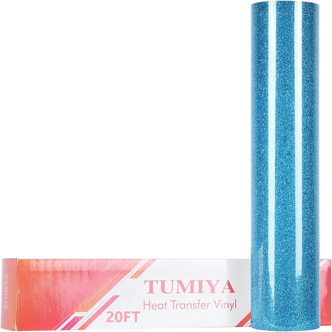 TUMIYA Glitter Sky Blue HTV Vinyl