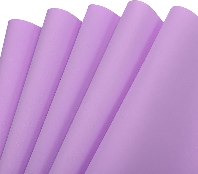 MECCANIXITY EVA Foam Sheets Light Purple 19.7 Inch x 17.7 Inch 0.8mm Thick