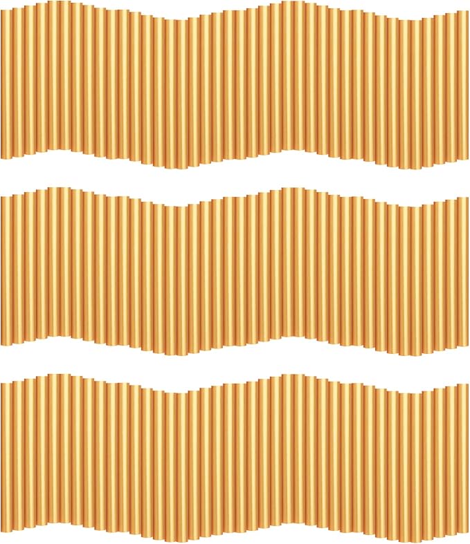 Gartful 120pcs Gold Hot Glue Sticks, Hot Glue Gun Wax Sticks 0.28" x 3.9"