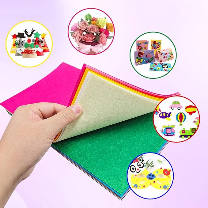 Jtnohx Felt for Crafts, Craft Felt Square for Sewing