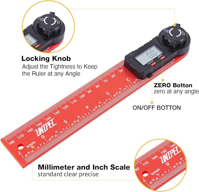 Digital Angle Finder Protractor, Angle Finder Ruler