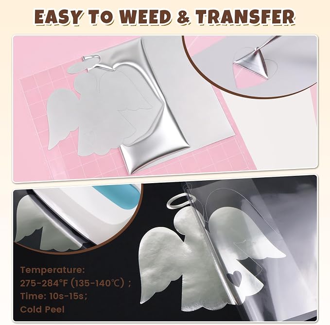 Silver Metallic Foil HTV Heat Transfer Vinyl Roll