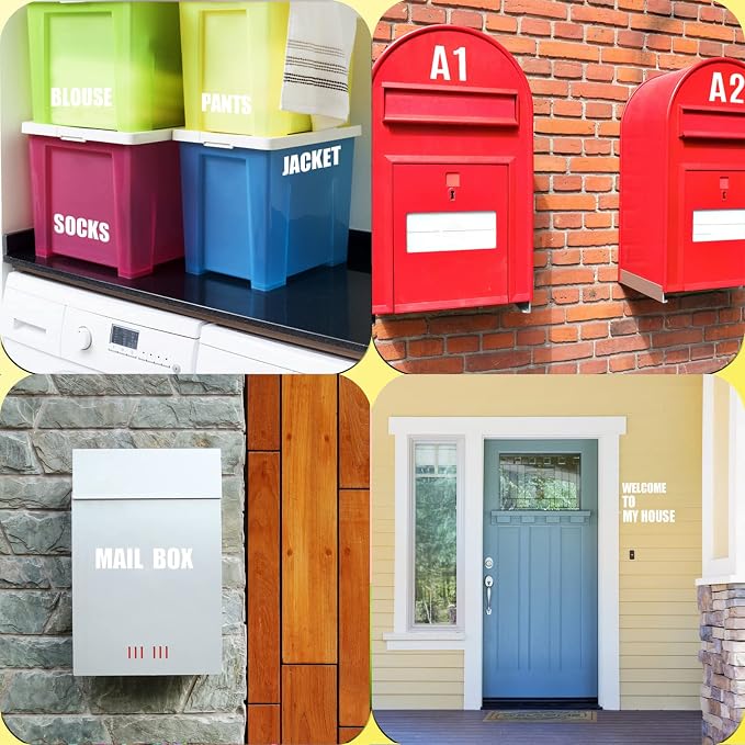 Letter Stickers, Mailbox Numbers, 2 Inch Waterproof Vinyl Alphabet | 2 Inch
