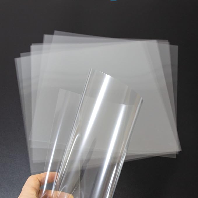 7.5Mil Blank Mylar Sheet, 12“ X 12” Clear Plastic Sheet, Stencil Plastic Sheets