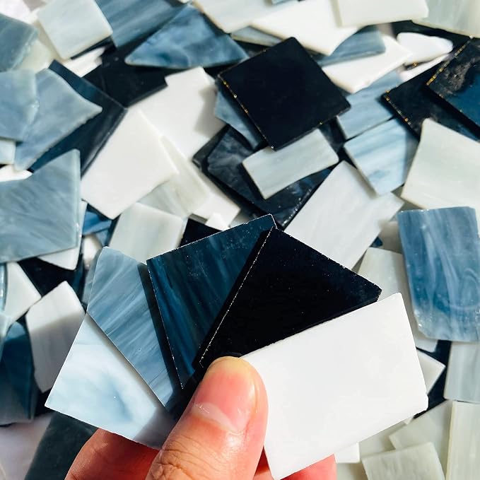 Stained Glass Scraps Sheets, Mosaic Tiles