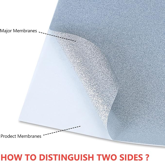 guangyintong Glitter Silver Heat Transfer Vinyl HTV Rolls, HTV Vinyl