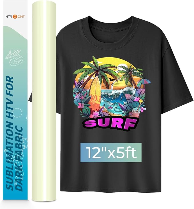 HTVRONT Sublimation HTV for Dark Fabric/Light Fabric