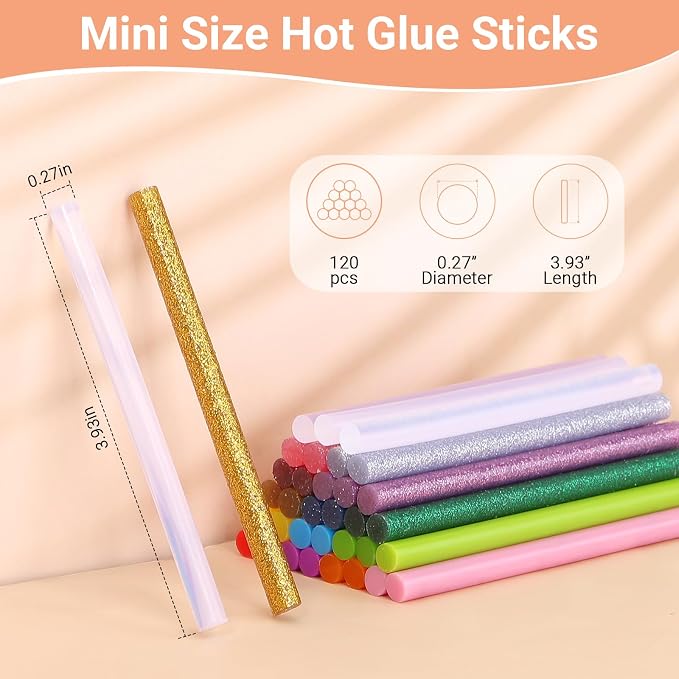 120PCS Hot Glue Sticks for Craft
