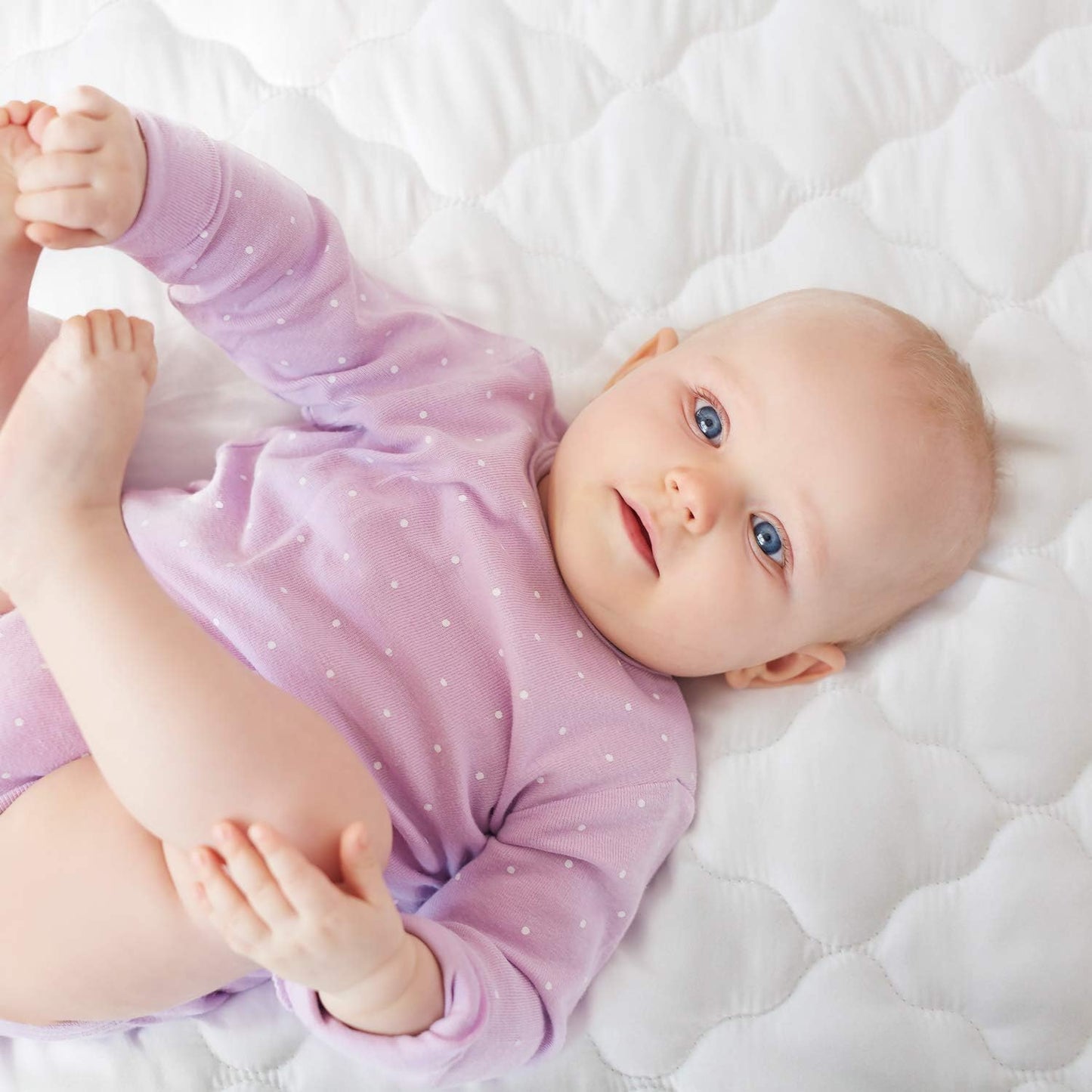 Waterproof Mini Crib Mattress Pad Sheets Fitted, Cotton Fabric Mini Crib Protector, Fits Dream On Me Folding Playard Mattress, Baby Playard Sheets Cover
